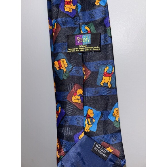 Winnie the Pooh with His Jar of Honey Necktie Men's ties - Picture 2 of 3